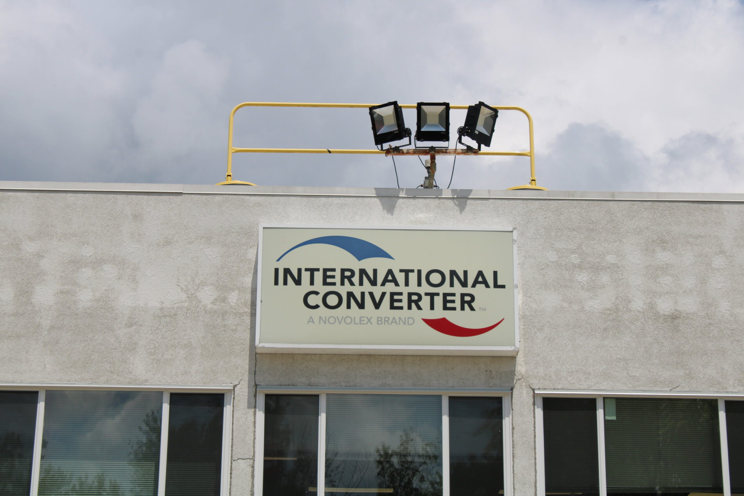 Image of the front of the International Converter building.